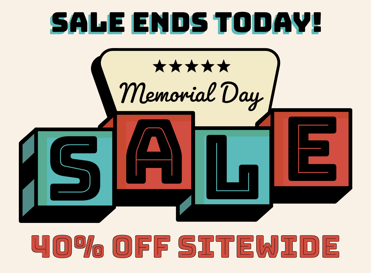 LAST DAY to use code MDW40 for 40% Off Sitewide