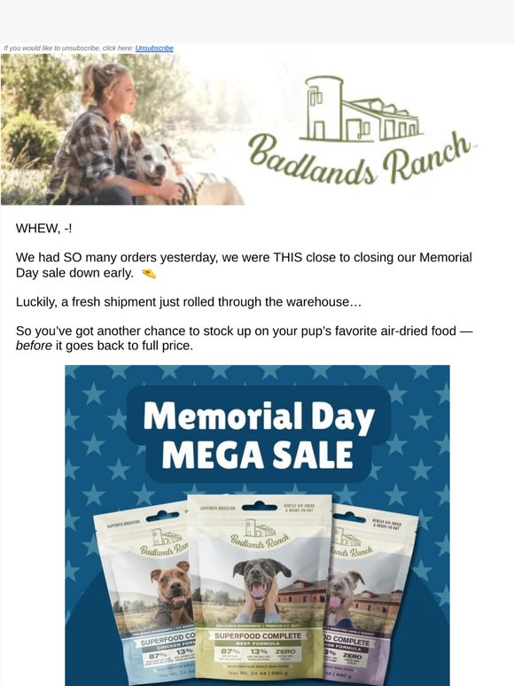 Don’t miss our BIGGEST Memorial Day sale