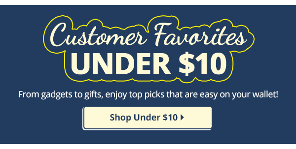 From gadgets to gifts, enjoy top picks that are easy on your wallet!