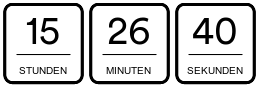 Countdown bis Ende der Pfingst-Aktion