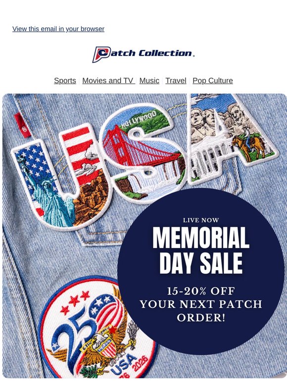 🇺🇸 20% OFF Memorial Day Patch Sale