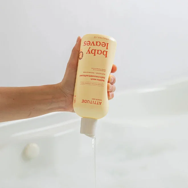 Attitude Baby Leaves Bubble Wash