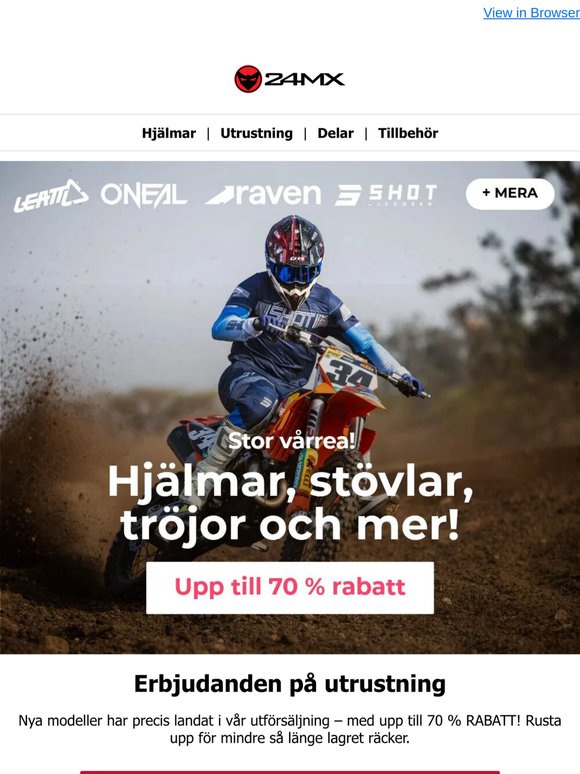 Crossutrustning till kampanjpriser + nya stilar tillagda!