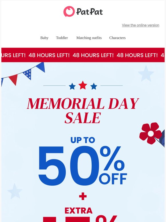 ⏰ Memorial Day Sale — 48 hours only