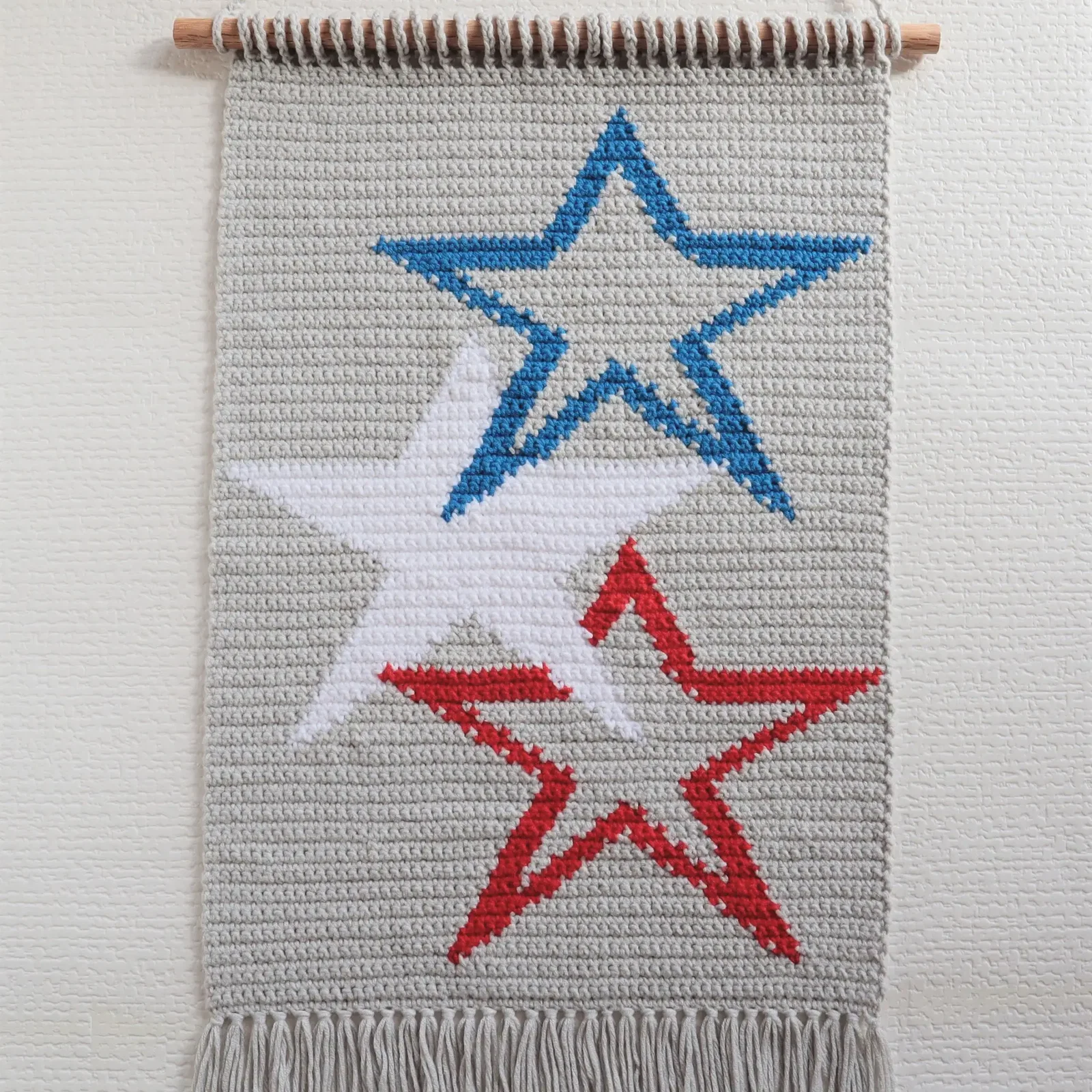 Star Wall Hanging Crochet Pattern - Digital Download