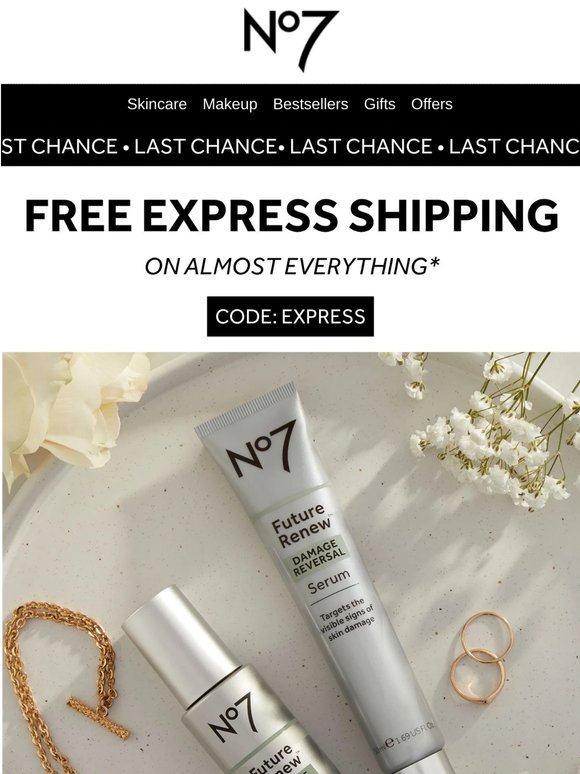 🚨 Final Hours for FREE Express Shipping