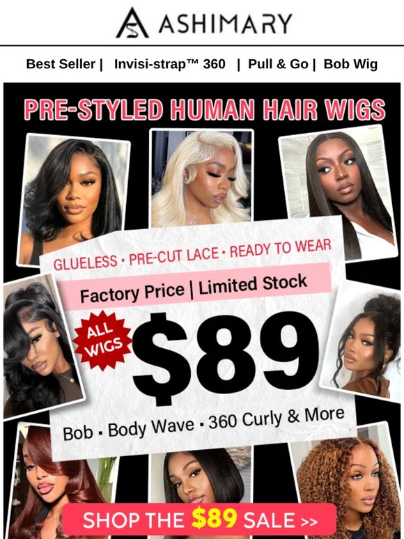 Wait... Every Wig Is $89 Today?