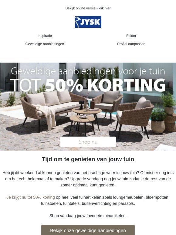 Shop vandaag met heel veel korting voor jouw tuin 🌿
