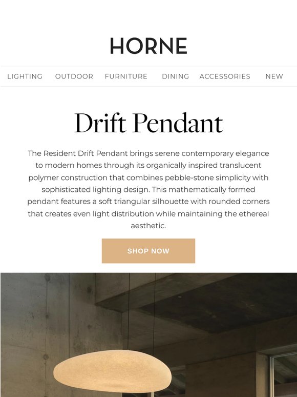 What's New: Drift Pendant from Resident