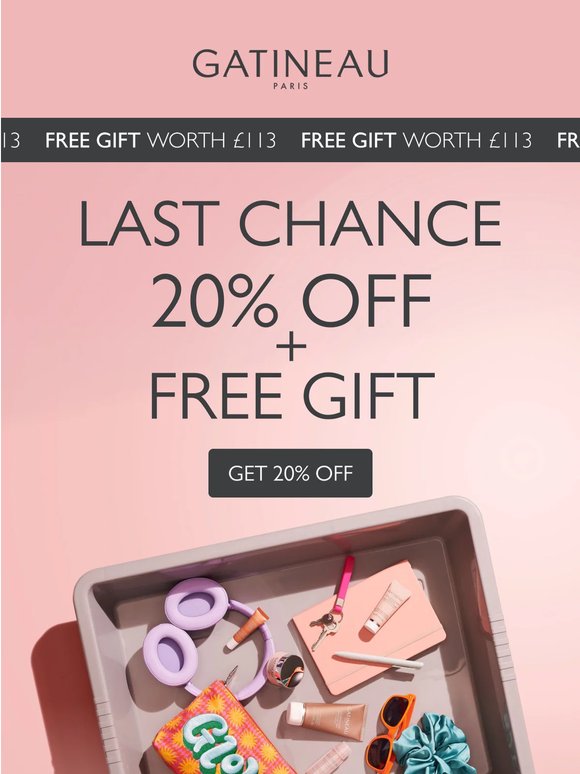Last Call for 20% Off All Full-Size Products