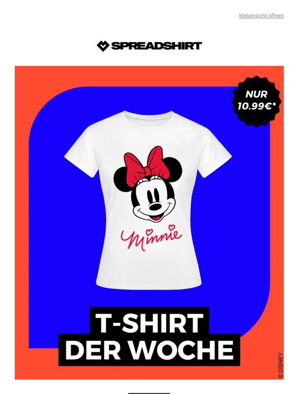 🎀 10.99€ für das Minnie T-Shirt der Woche