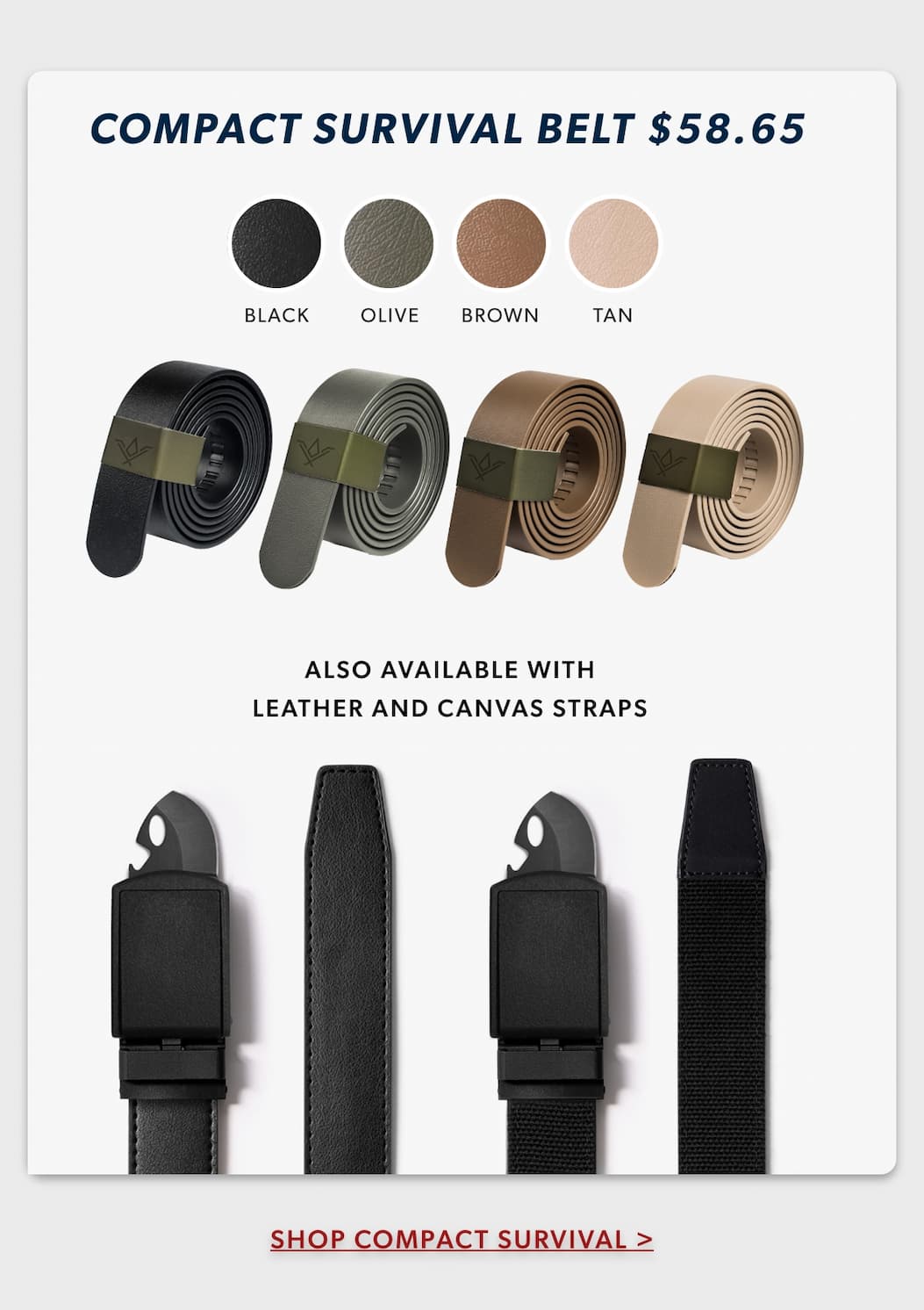 Shop Compact Survival Belt