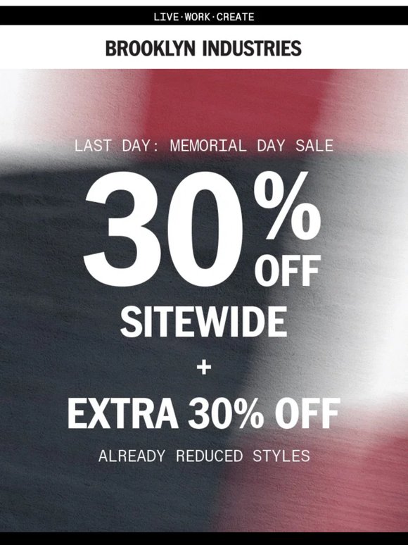 LAST DAY: 30% Off Sitewide + Extra 30% Off Sale