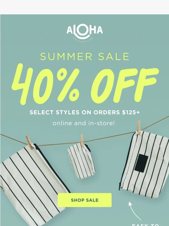 40% OFF Packing Must-Haves