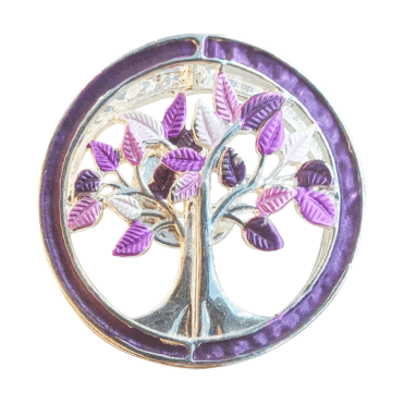Tree Of Life Enamel Brooch