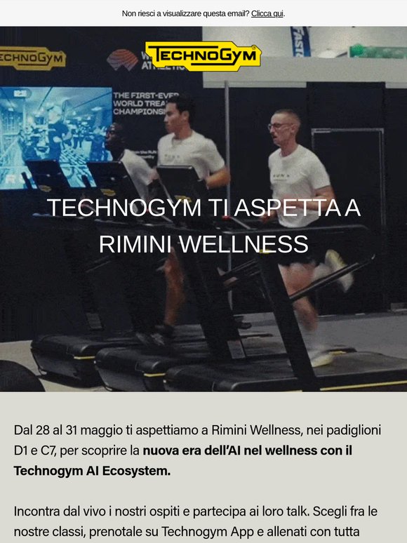 Scopri Technogym House a Rimini Wellness 2026
