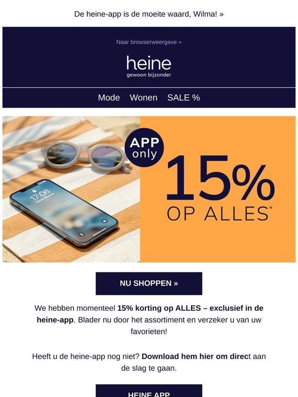 Alleen vandaag nog: 15% op ALLES! 🔥