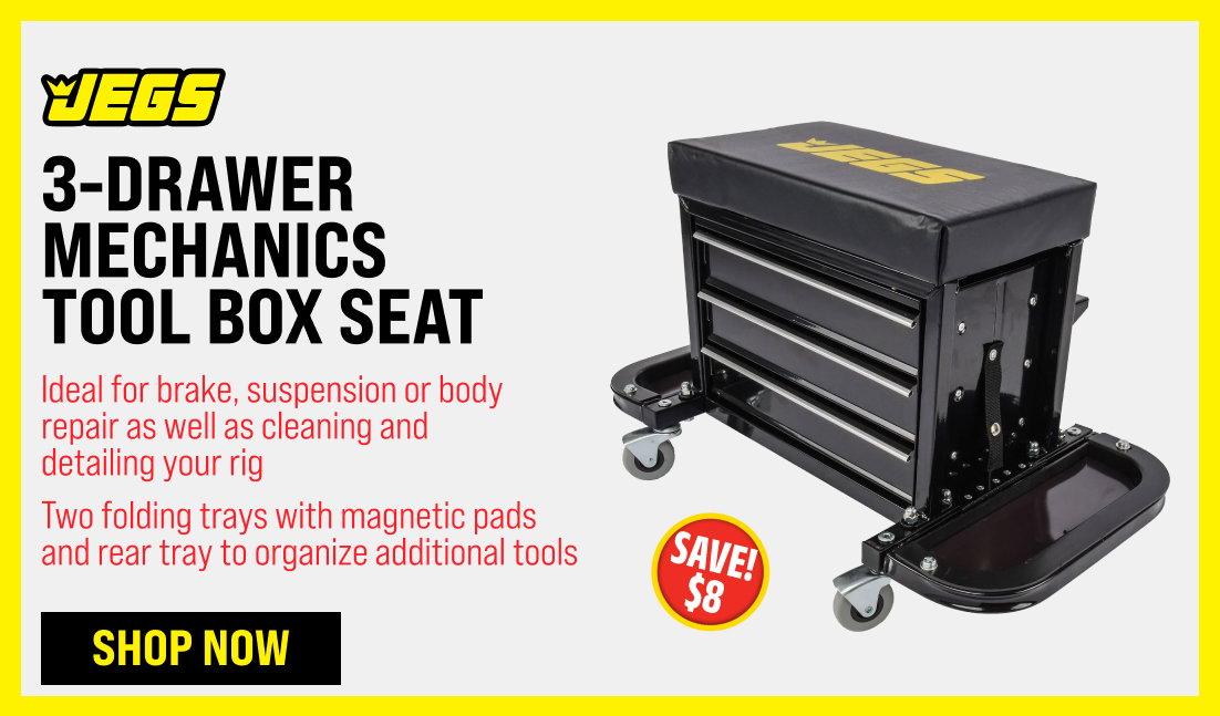 3-Drawer Mechanics Tool Box Seat