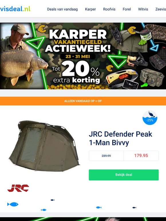 Karper week: tot 20% korting 🐟