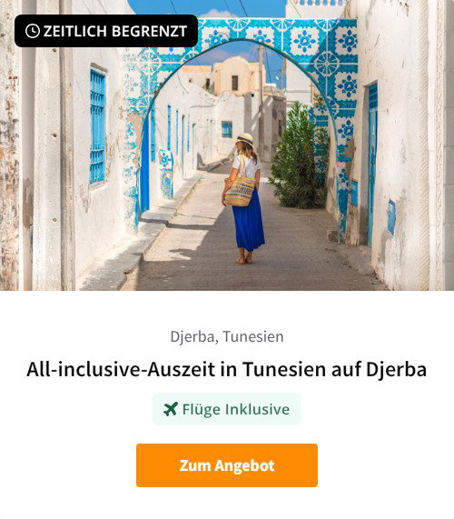All-inclusive-Auszeit in Tunesien auf Djerba