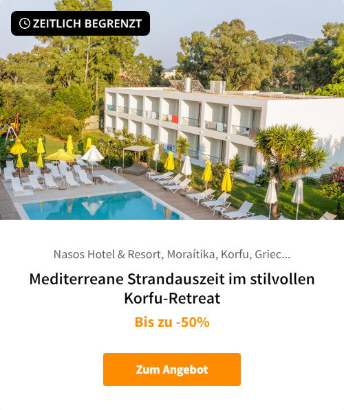 Mediterreane Strandauszeit im stilvollen Korfu-Retreat