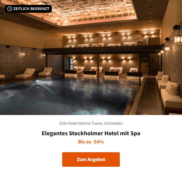 Elegantes Stockholmer Hotel mit Spa