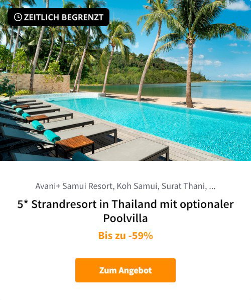 5* Strandresort in Thailand mit optionaler Poolvilla