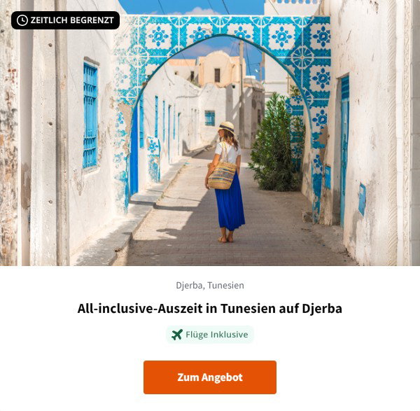 All-inclusive-Auszeit in Tunesien auf Djerba