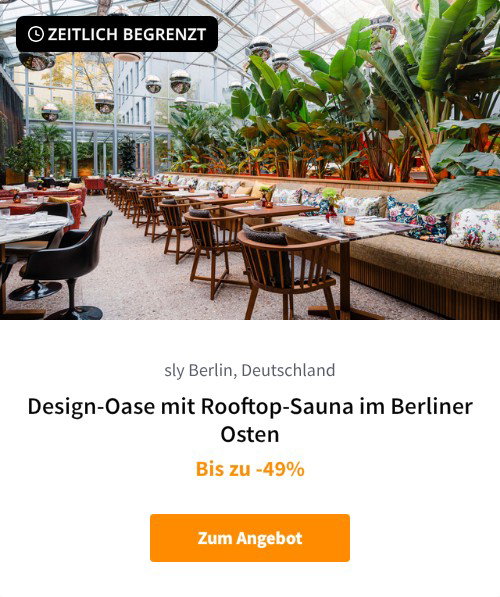 Design-Oase mit Rooftop-Sauna im Berliner Osten