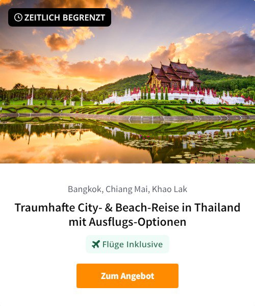 Traumhafte City- &amp; Beach-Reise in Thailand mit Ausflugs-Optionen