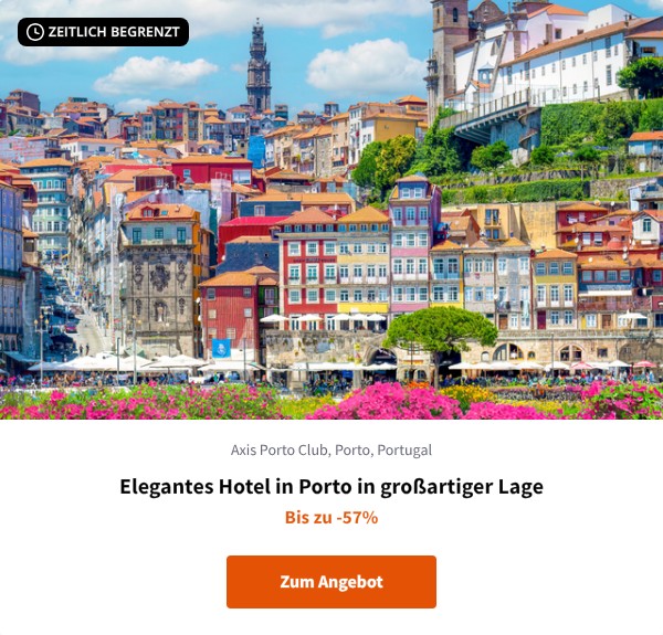 Elegantes Hotel in Porto in großartiger Lage