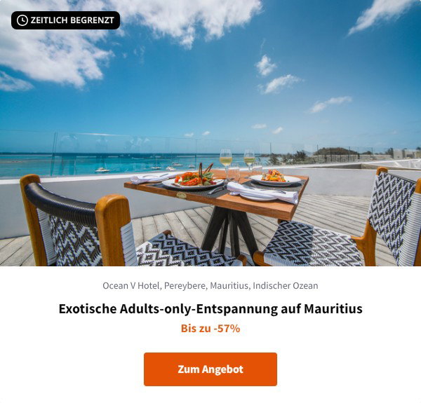 Exotische Adults-only-Entspannung auf Mauritius