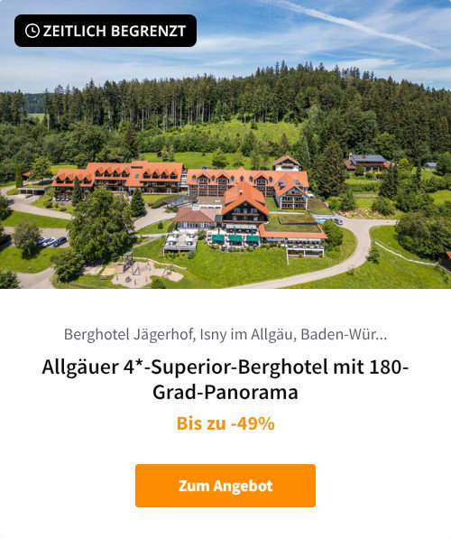 Allgäuer 4*-Superior-Berghotel mit 180-Grad-Panorama