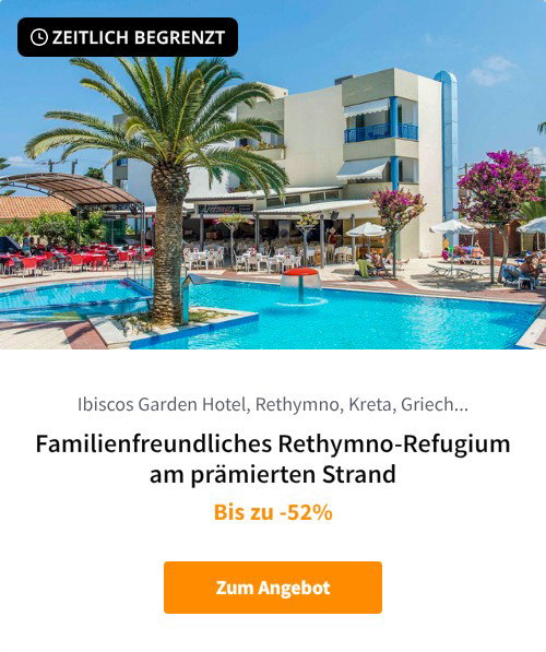 Familienfreundliches Rethymno-Refugium am prämierten Strand