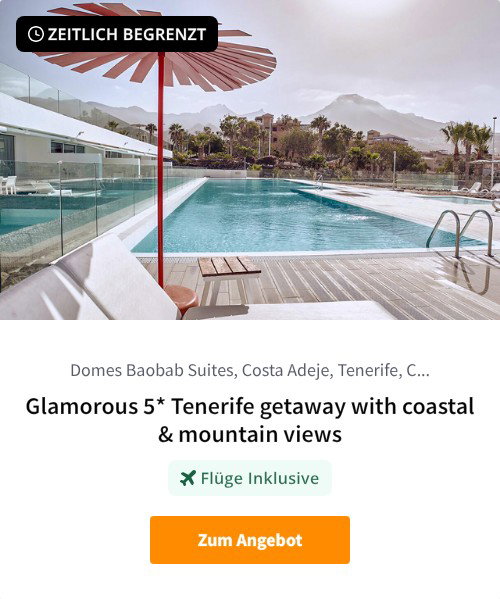 Glamorous 5* Tenerife getaway with coastal &amp; mountain views