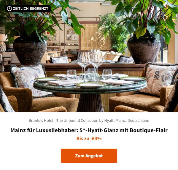 Mainz für Luxusliebhaber: 5*-Hyatt-Glanz mit Boutique-Flair