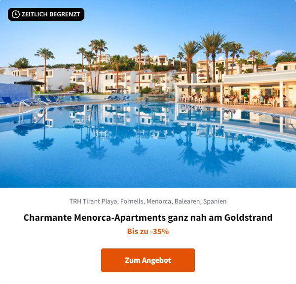 Charmante Menorca-Apartments ganz nah am Goldstrand