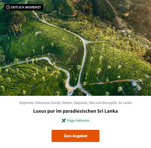 Luxus pur im paradiesischen Sri Lanka
