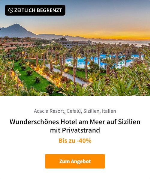 Wunderschönes Hotel am Meer auf Sizilien mit Privatstrand