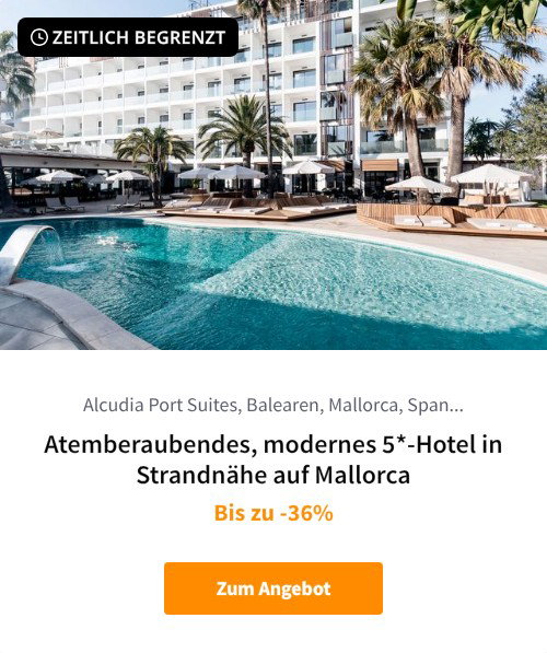 Atemberaubendes, modernes 5*-Hotel in Strandnähe auf Mallorca