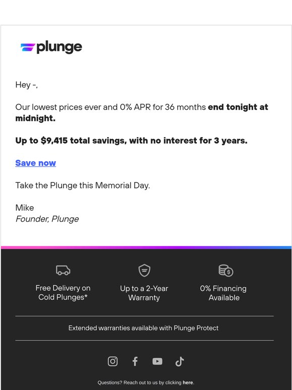 Your Last Chance at Our Best Pricing Ever