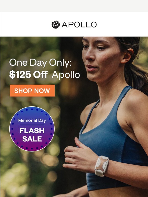 One Day Only: $125 Off Apollo