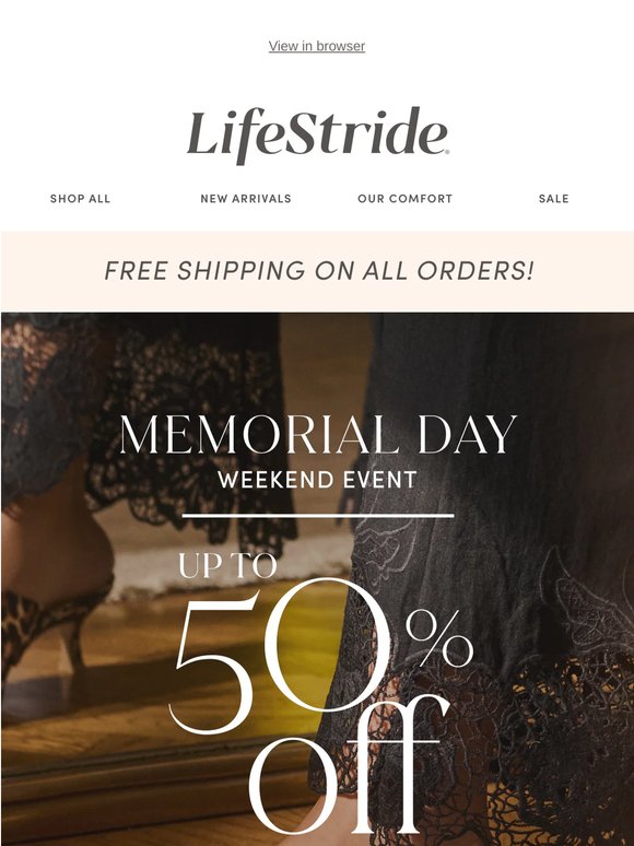 FINAL HOURS: UP TO 50% OFF + FREE SHIPPING