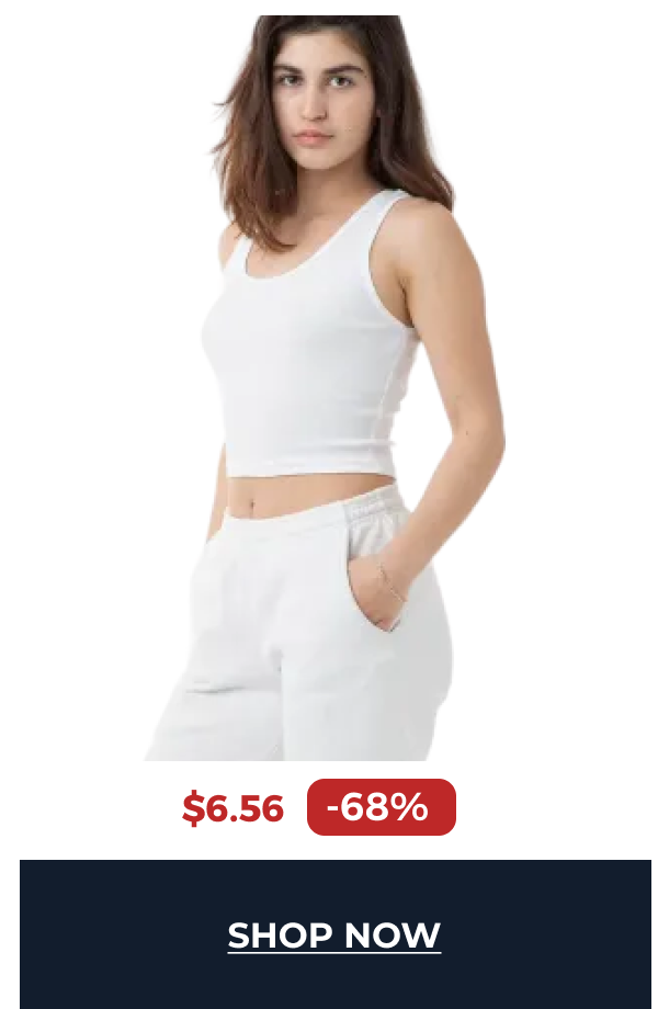 2x1 Rib Crop Blank Tank