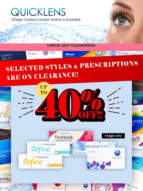 Selected Lenses up to 40% OFF! Plus New Arrivals! 🎊