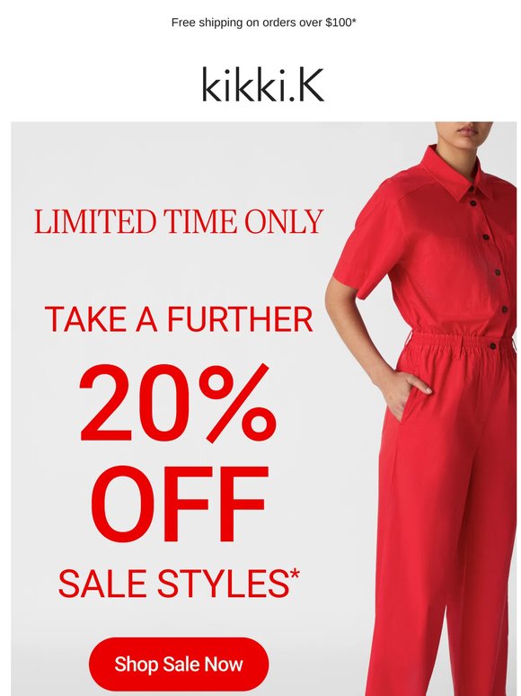Take A Further 20% Off SALE