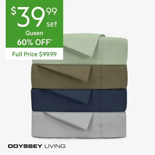 ODYSSEY LIVING Thermal Flannel Sheet Set QB