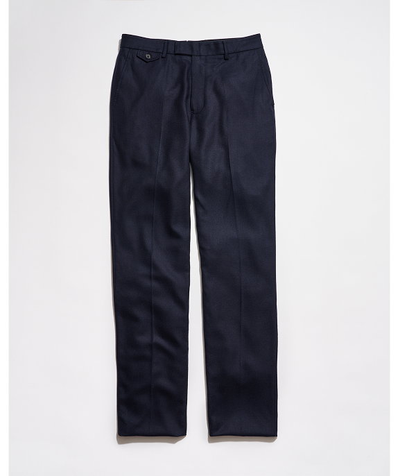 Flat Front Trouser in Navy