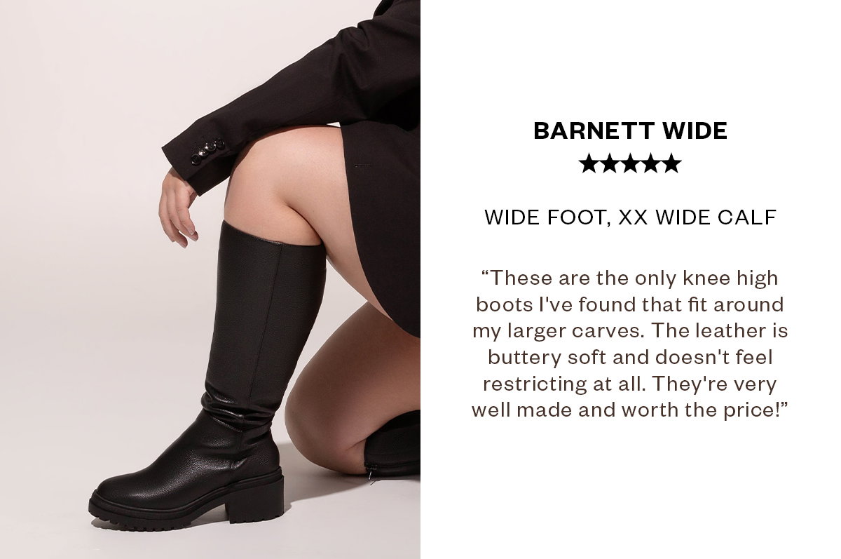 Barnett Wide Knee High Boot with XX Wide Calf
