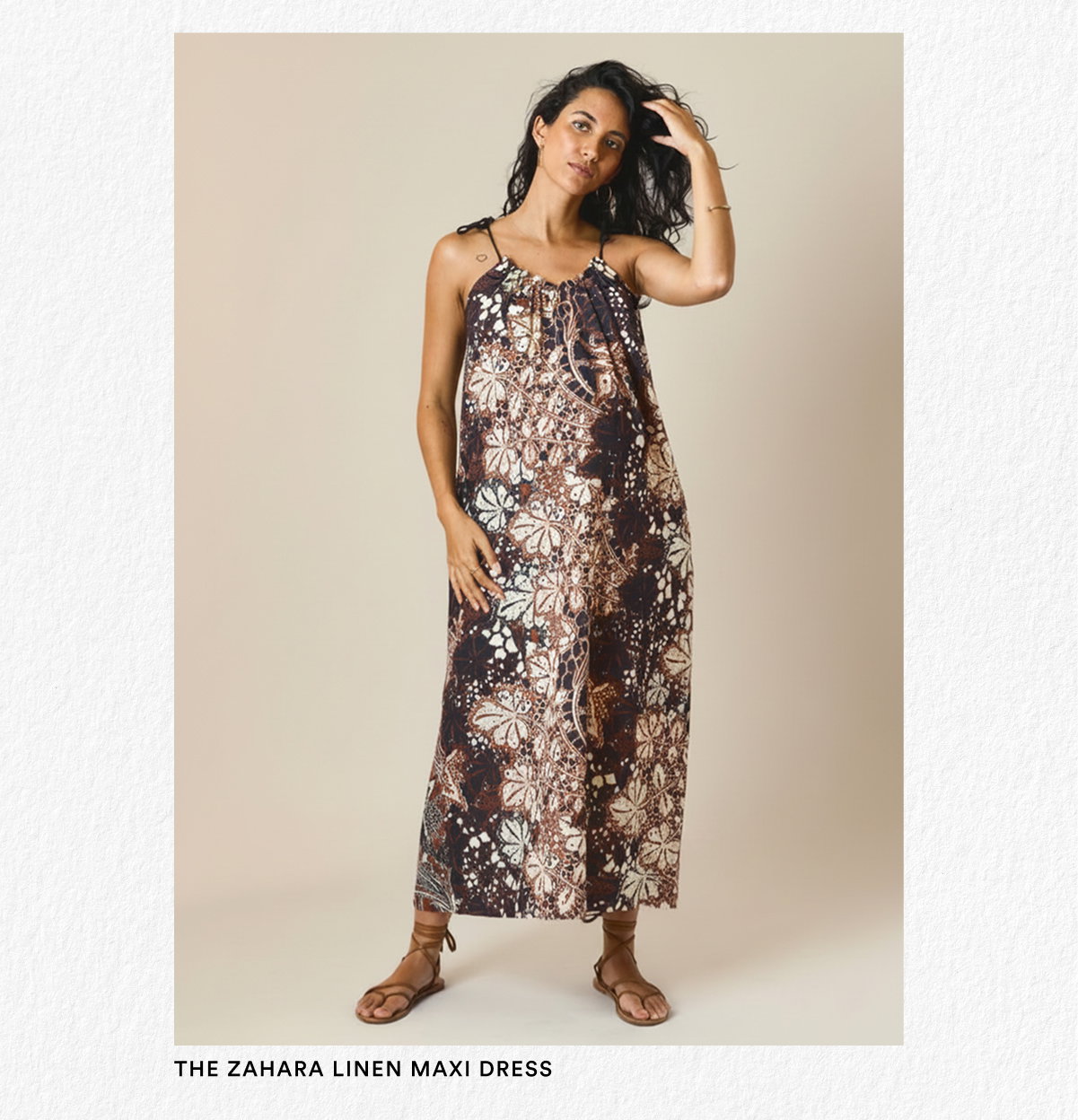 The Zahara Linen Maxi Dress